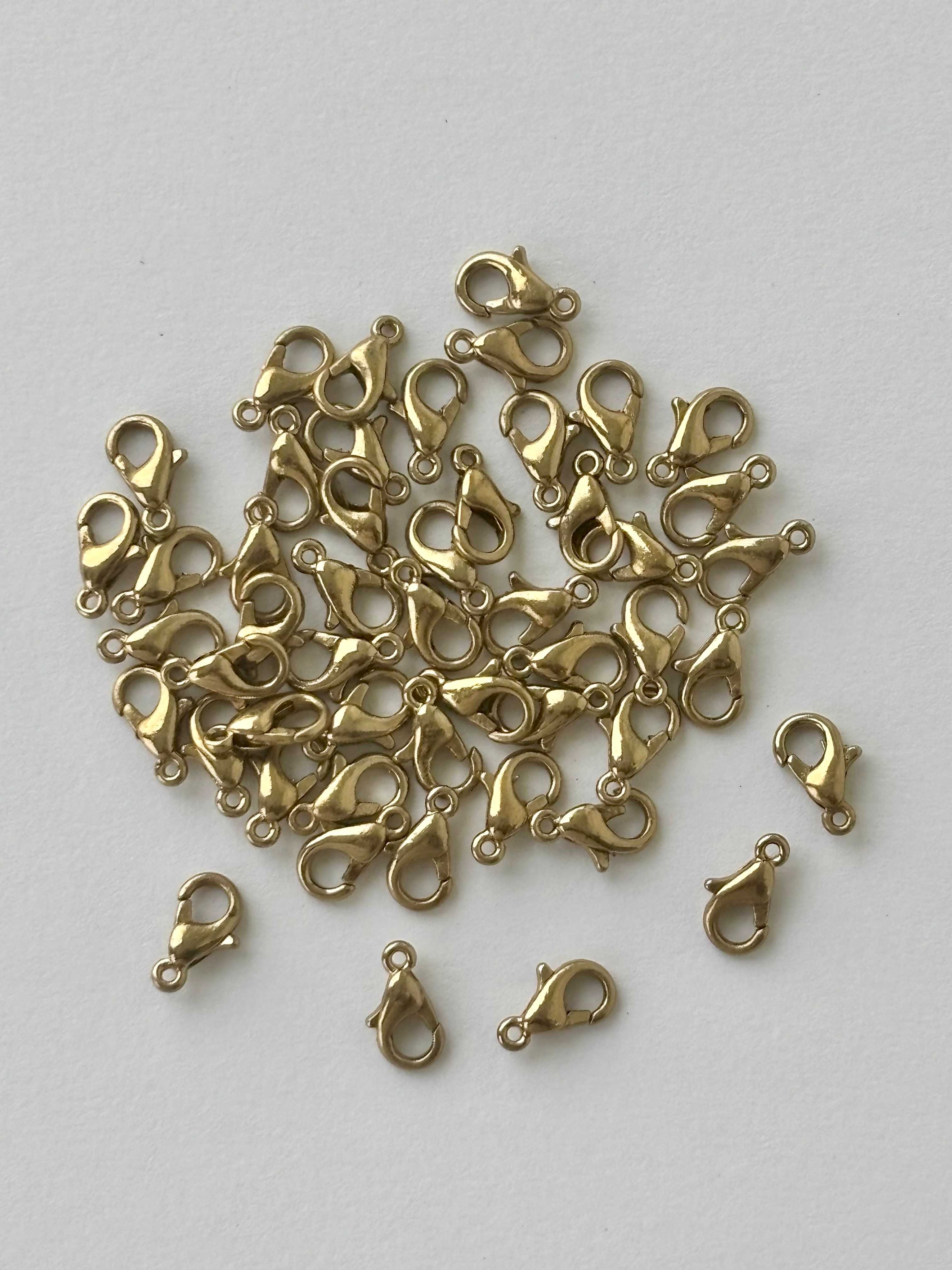 Antique Gold Plated Lobster Clasp Closures for Jewelry