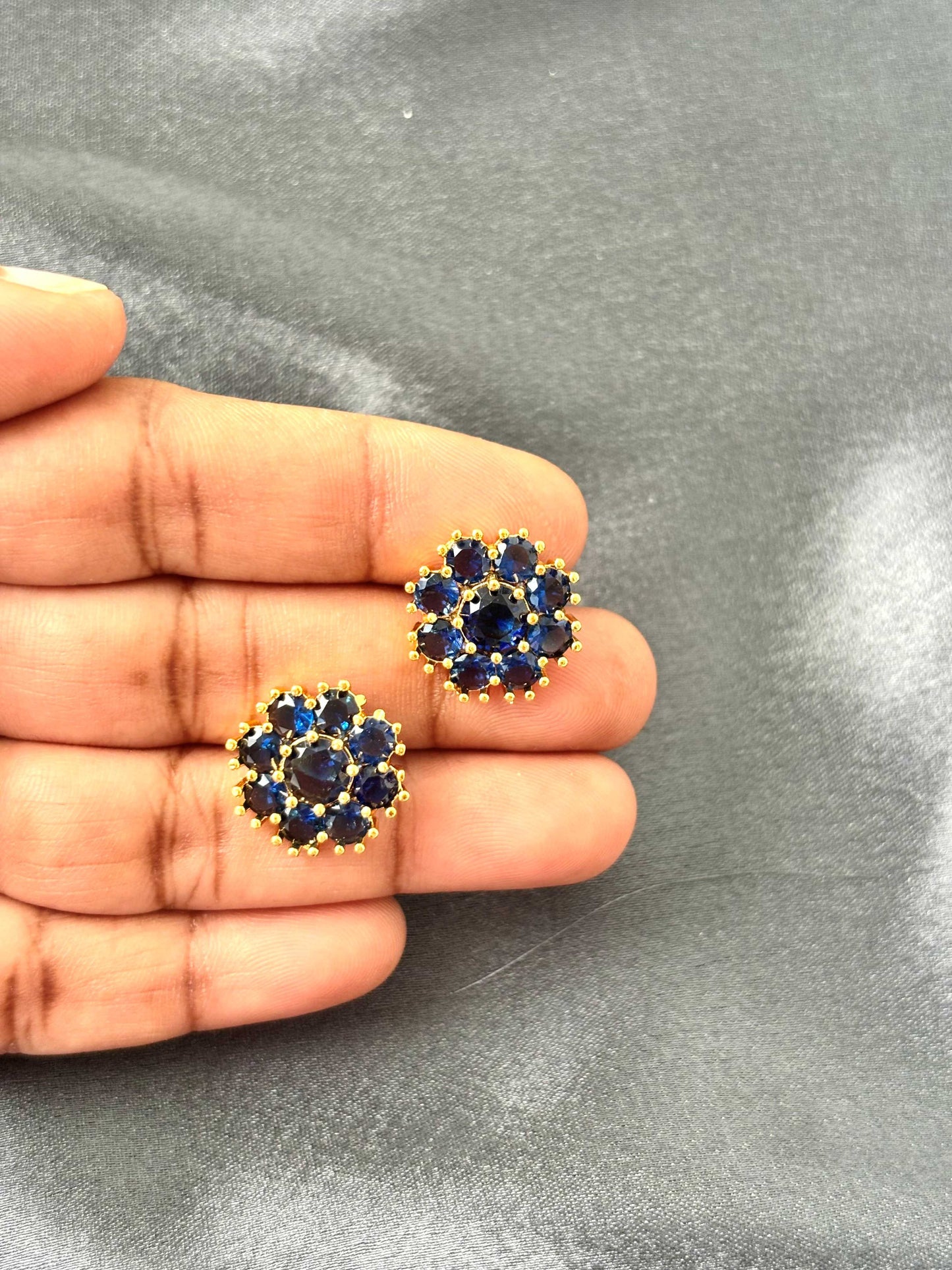 Royal Sapphire Blue AD/CZ Studs