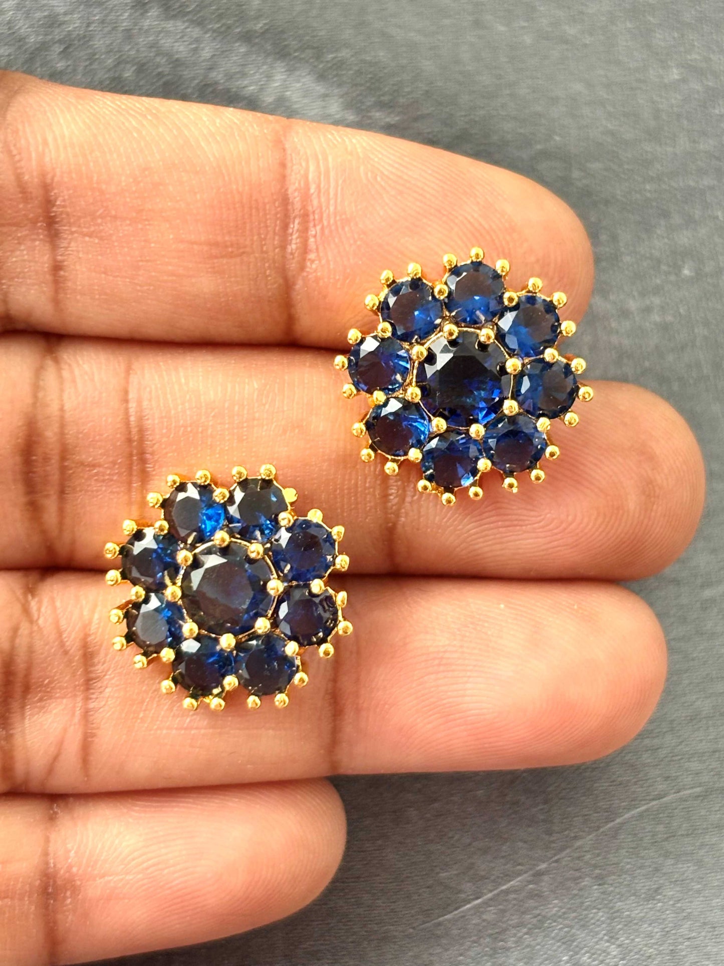 Royal Sapphire Blue AD/CZ Studs
