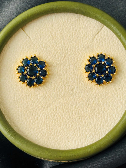 Royal Sapphire Blue AD/CZ Studs