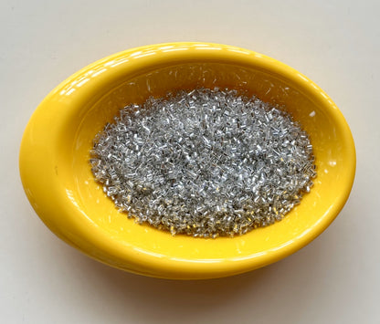 Silver Hex Cut Beads