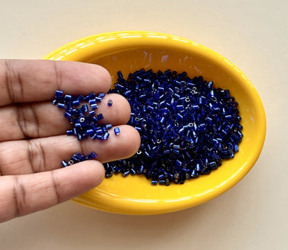 Midnight Blue Two Cut Beads