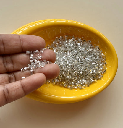 Royal Silver Two Cut Beads