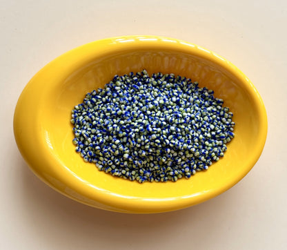Pastel Green and Blue Two Tone Seed Beads