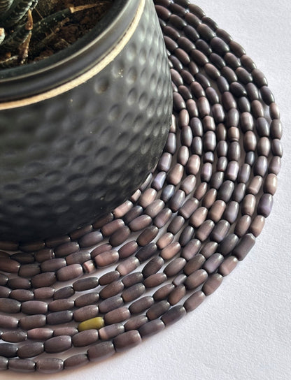 Mauve Monalisa Oval Beads