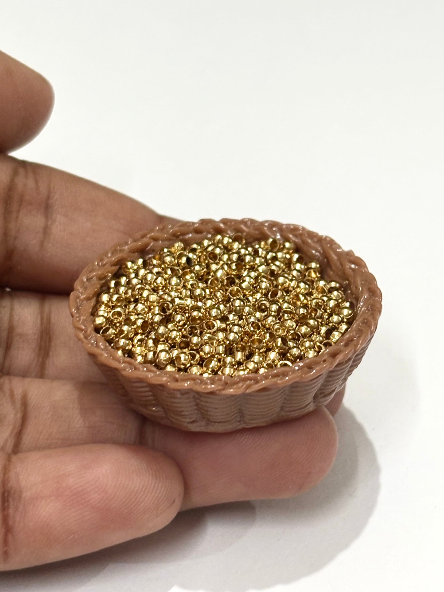 Durable Gold Crimp Tube Beads for Jewelry Making