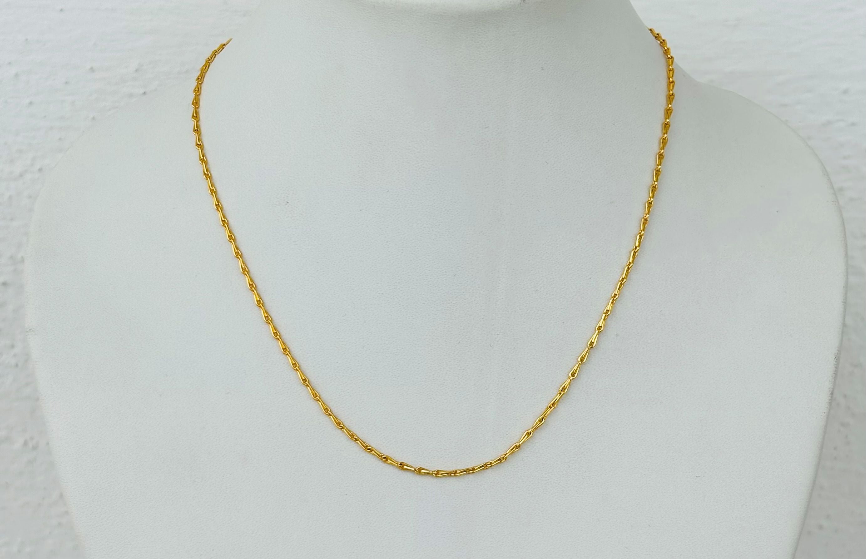 Minimalist Gold Plated Bar Link Chain