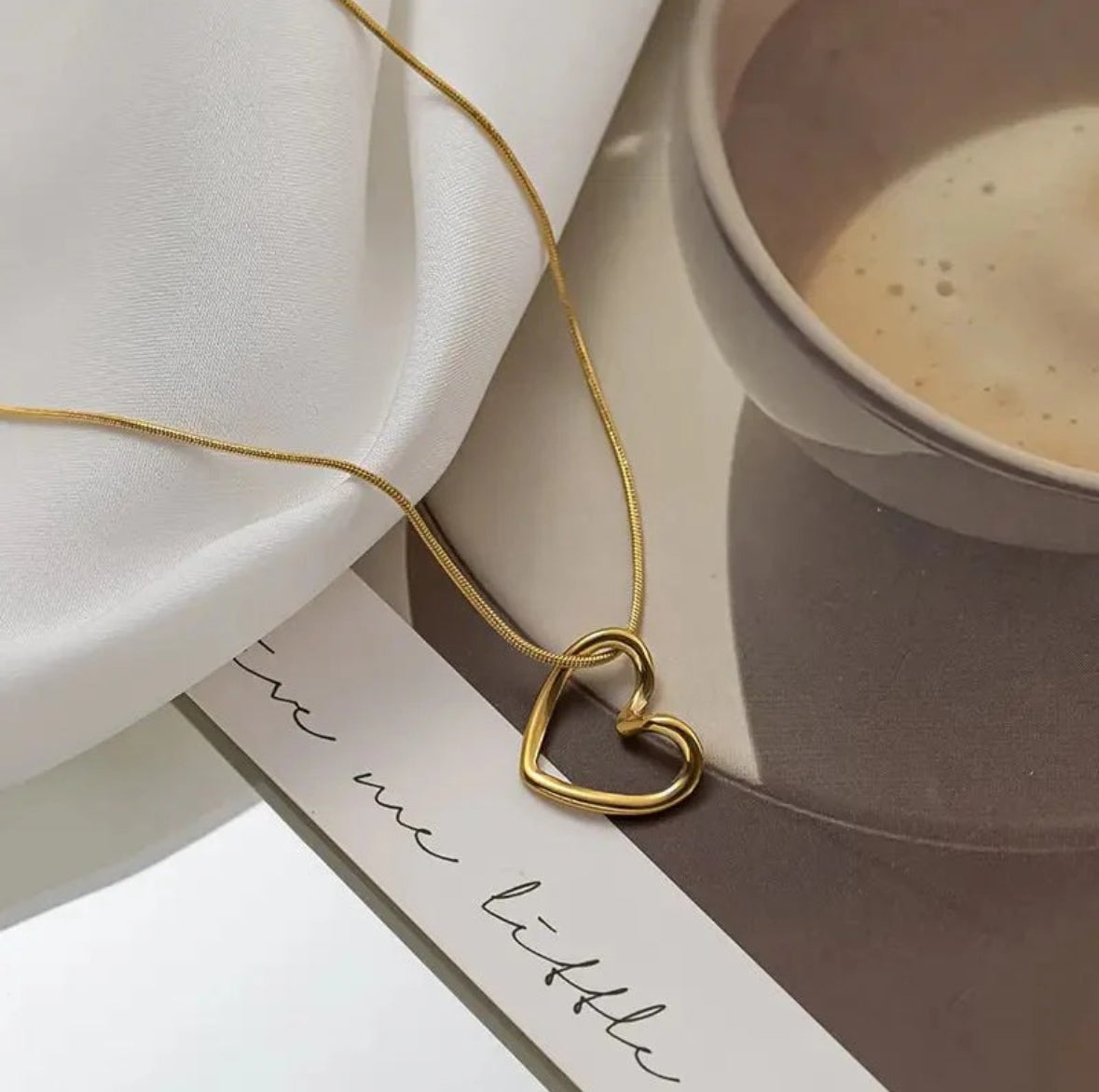 Minimalist Gold Heart Necklace