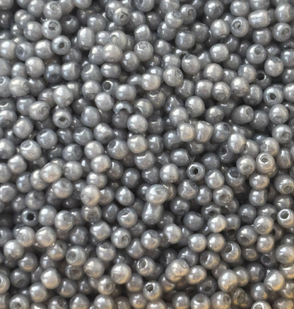 Preciosa Opaque Grey Seed Beads