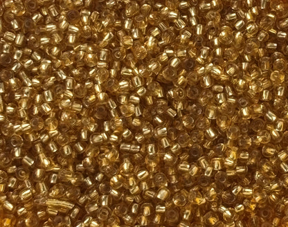 Preciosa Silver Lined Light Topaz Seed Beads