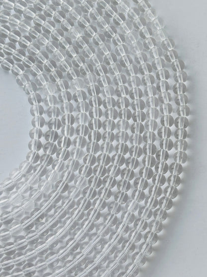 Clear Transparent 4MM Glass Beads
