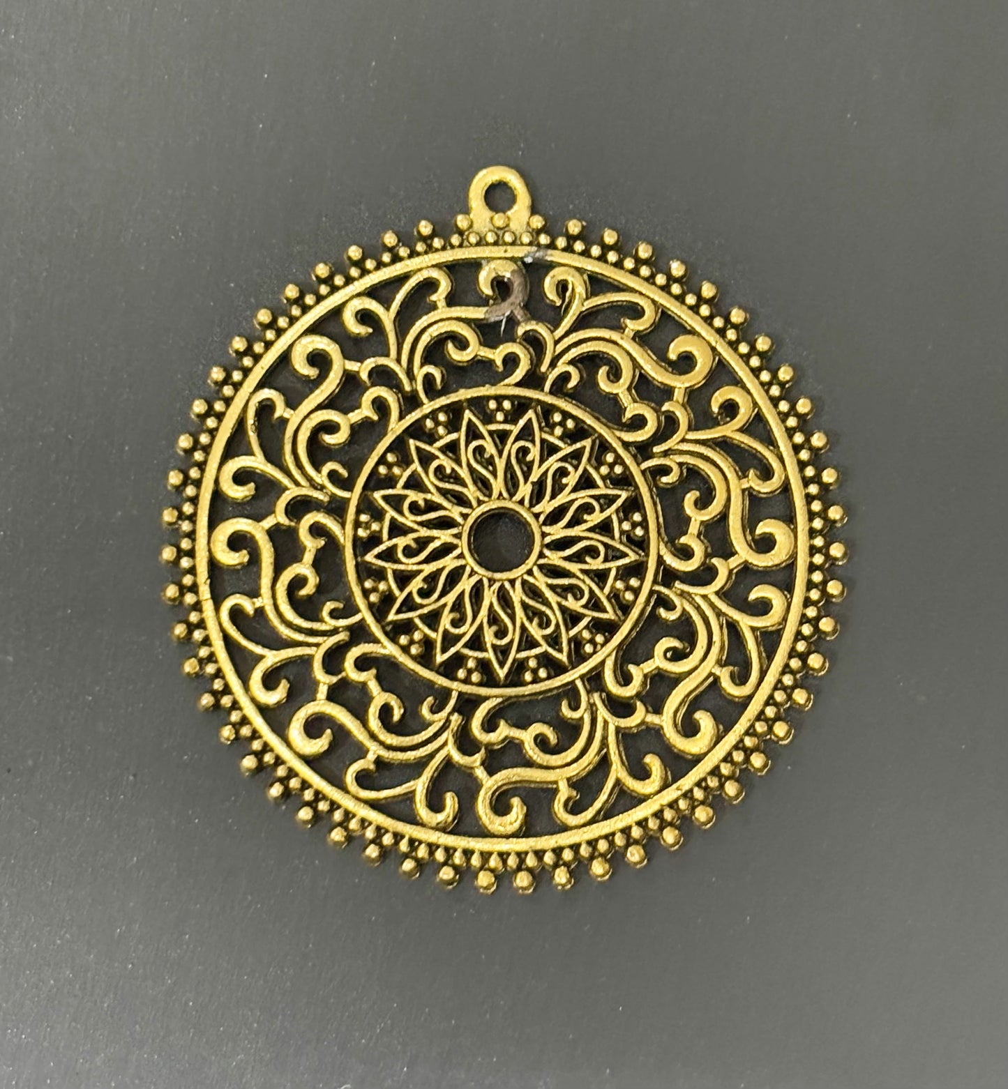 Sale - Intricate Filigree Mandala Pendant