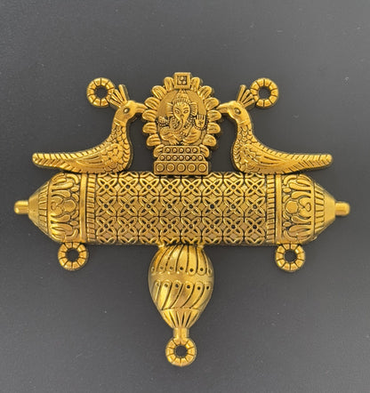 Lord Ganesha Pendant with Twin Peacocks