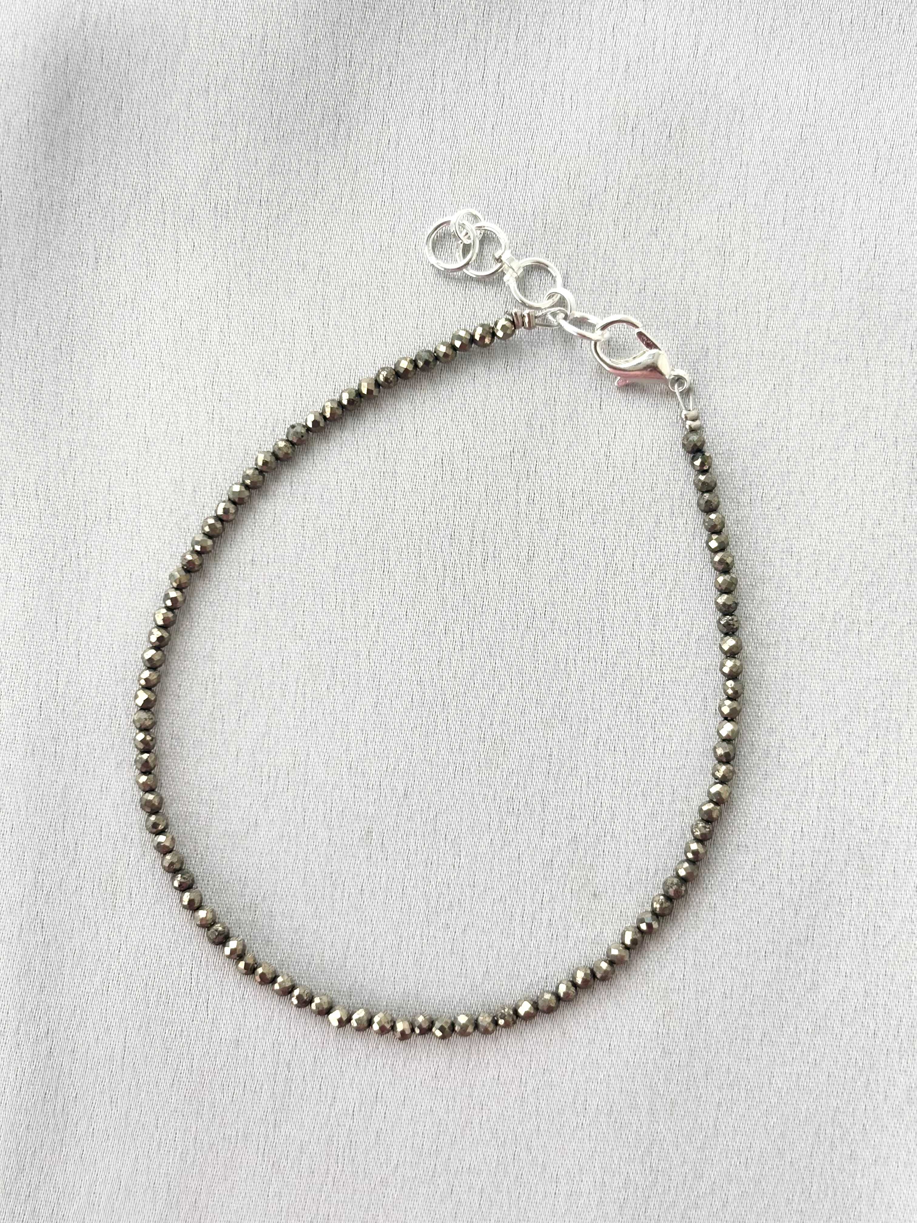 Natural Pyrite Stone Bracelets