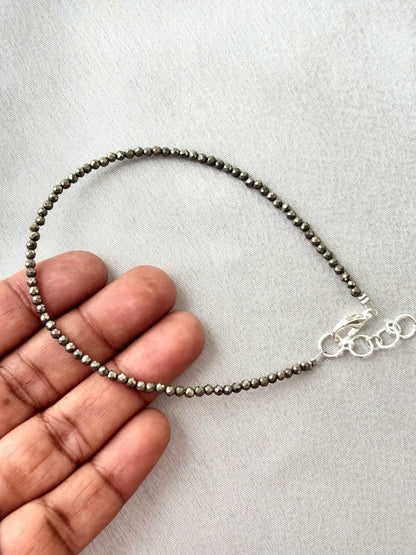 Natural Pyrite Stone Bracelets