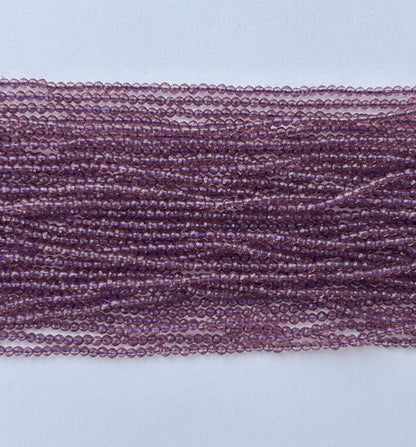 Amethyst Purple Faceted Hydro Beads - Vibrant Gemstone Strands for Jewelry Making