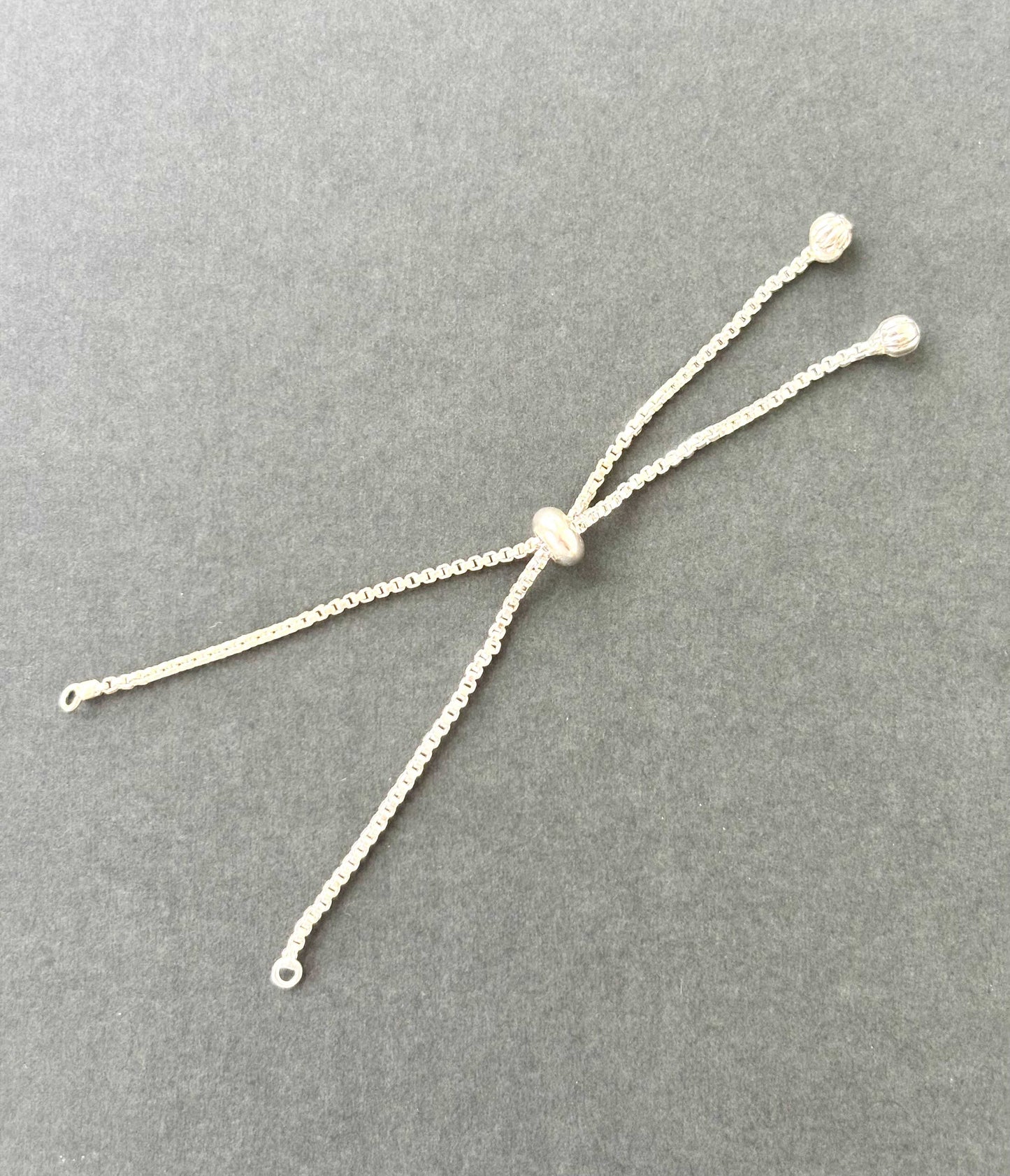 Silver Adjustable Slider Bracelet Extender Chain