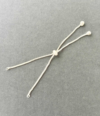 Silver Adjustable Slider Bracelet Extender Chain