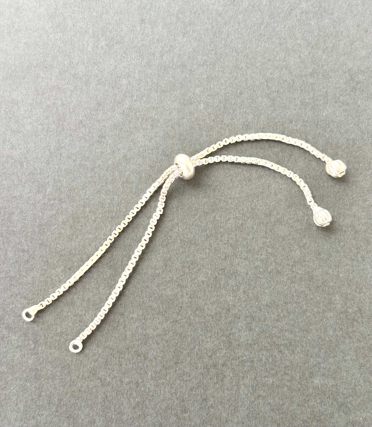 Silver Adjustable Slider Bracelet Extender Chain
