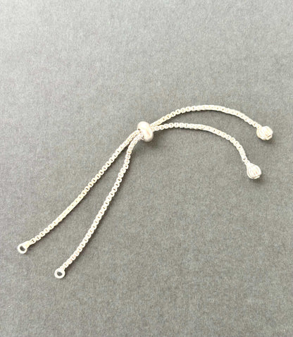 Silver Adjustable Slider Bracelet Extender Chain