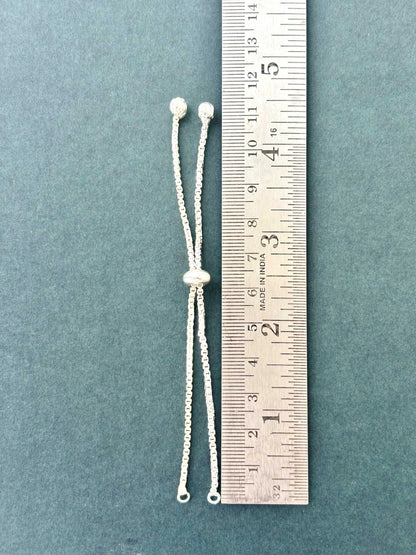 Silver Adjustable Slider Bracelet Extender Chain