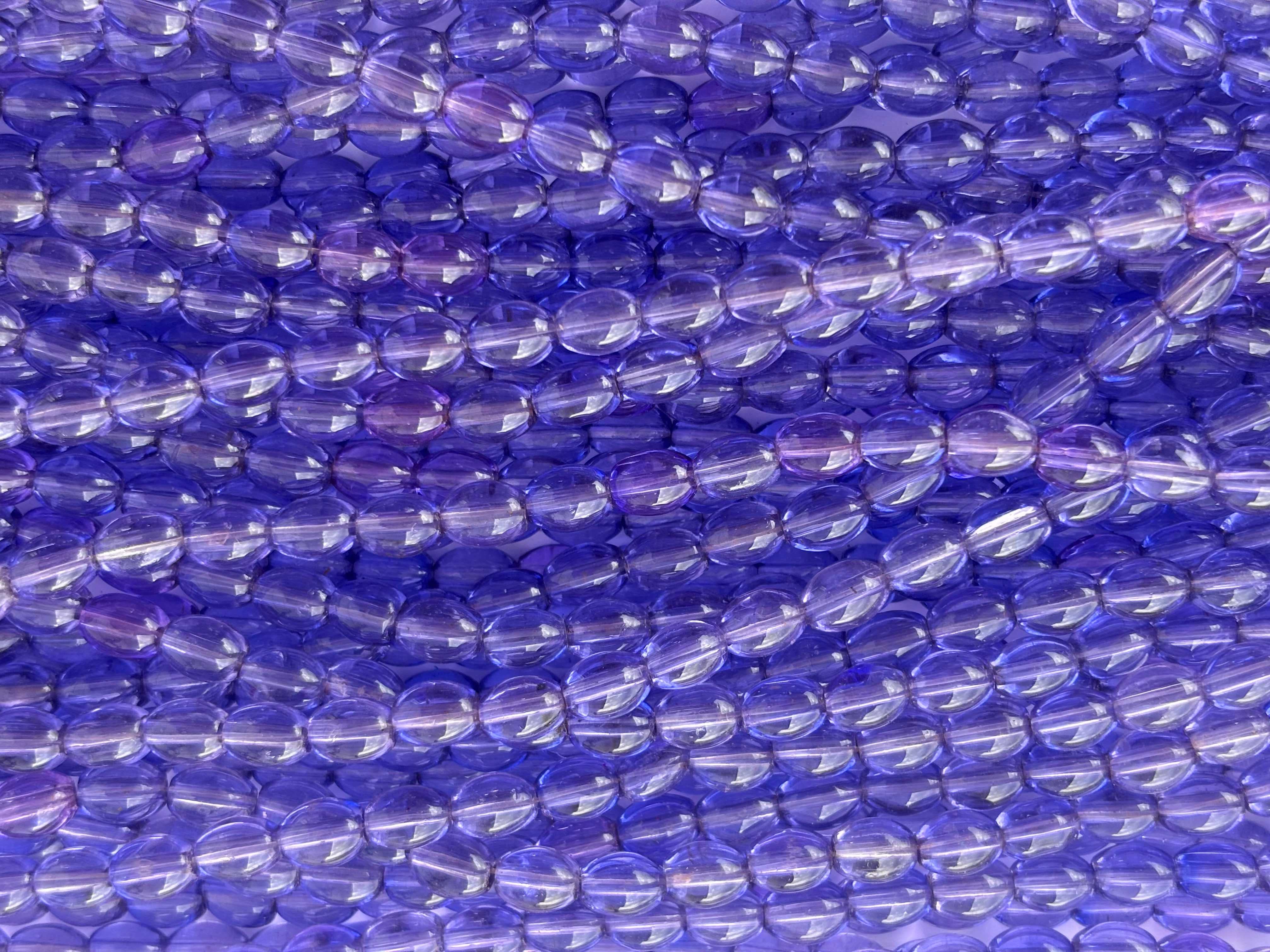 Periwinkle Oval Beads 6x8MM 26 Inches