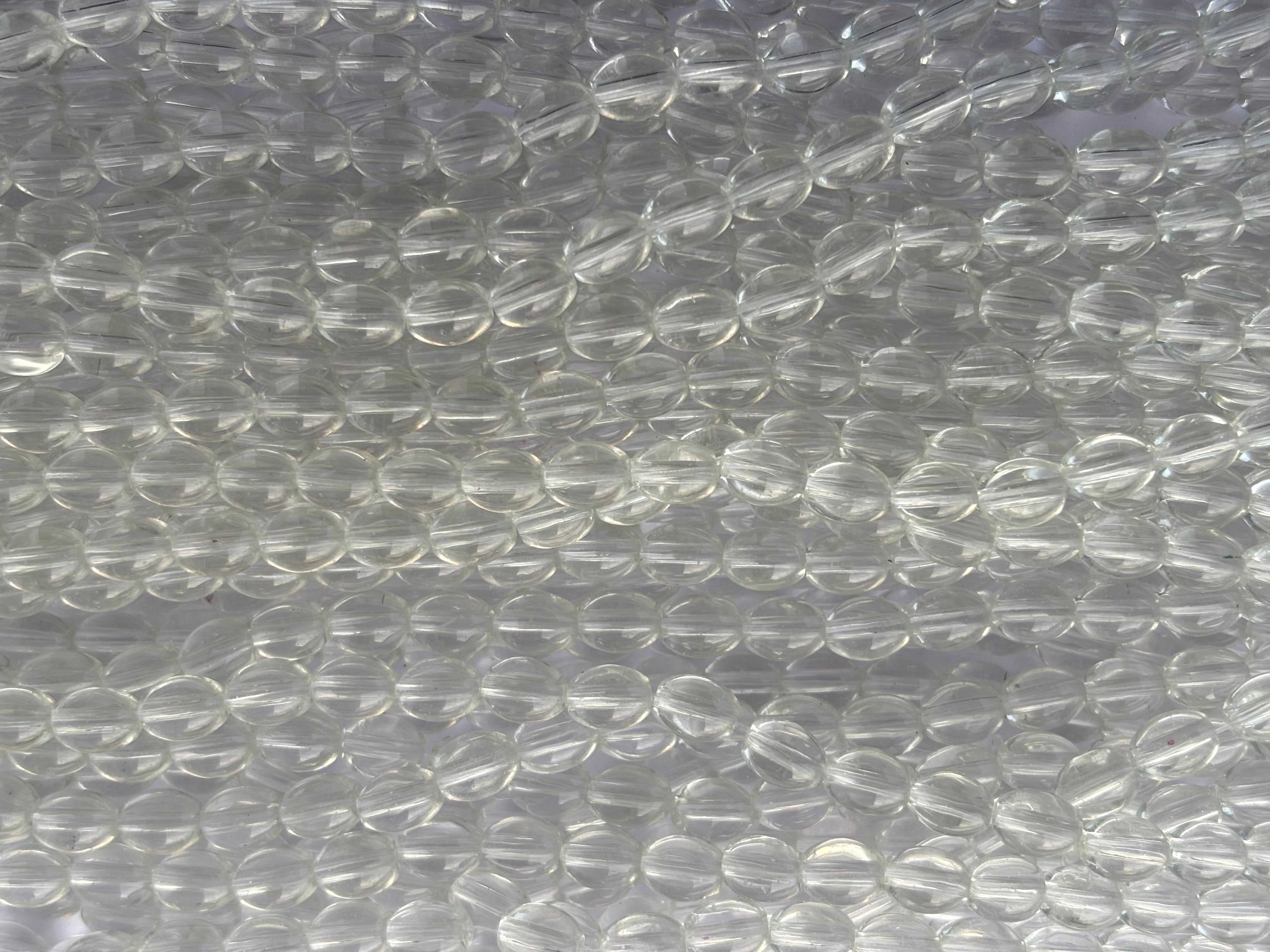 Crystal Clear Oval Beads 6x8MM 26 Inches