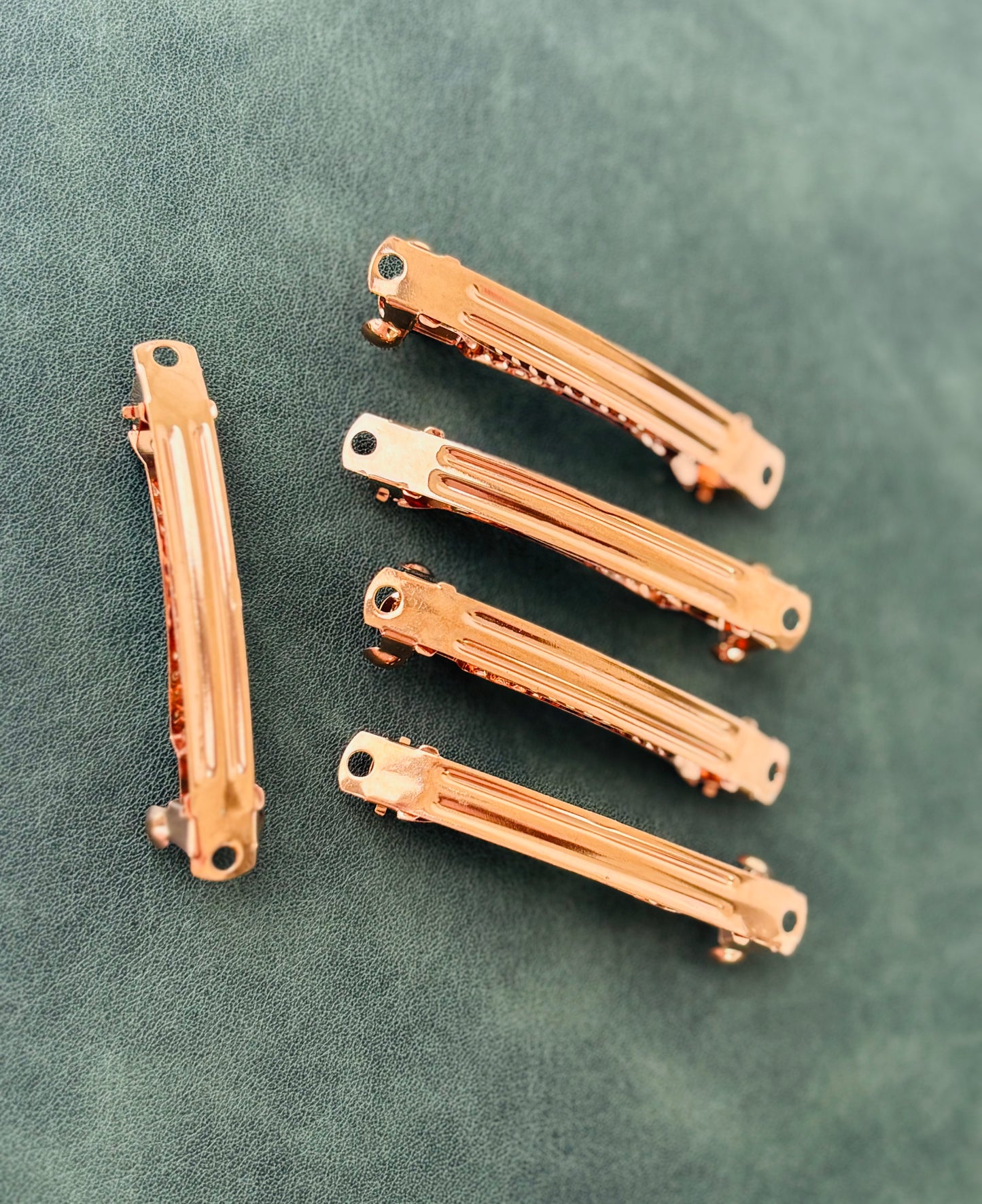 Copper Barrette Hair Clip Bases 2 Inches