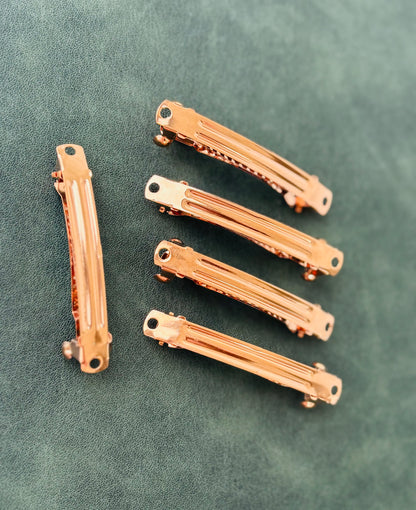 Copper Barrette Hair Clip Bases 2 Inches