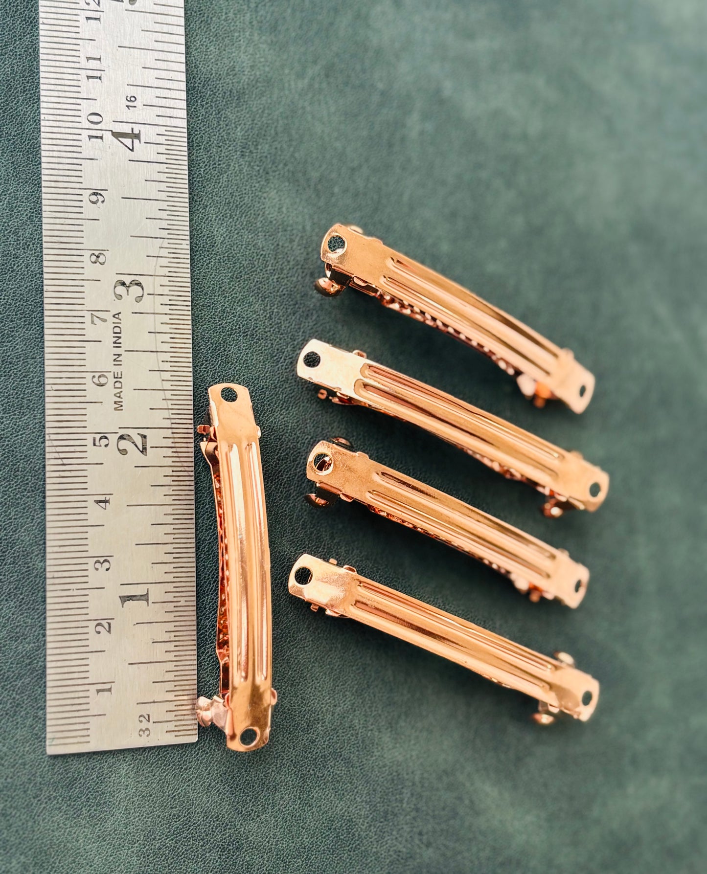 Copper Barrette Hair Clip Bases 2 Inches