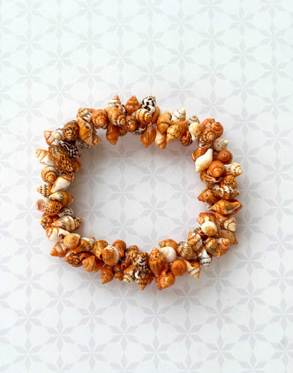 Natural Conch Shell Bead Stretch