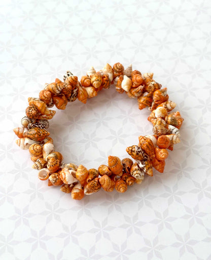 Natural Conch Shell Bead Stretch