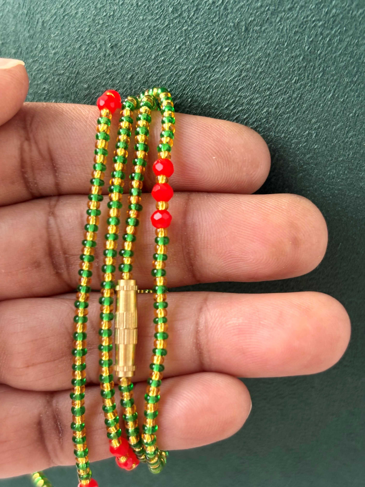 Single Line Seed Bead Semi-Finished Chain Design 18