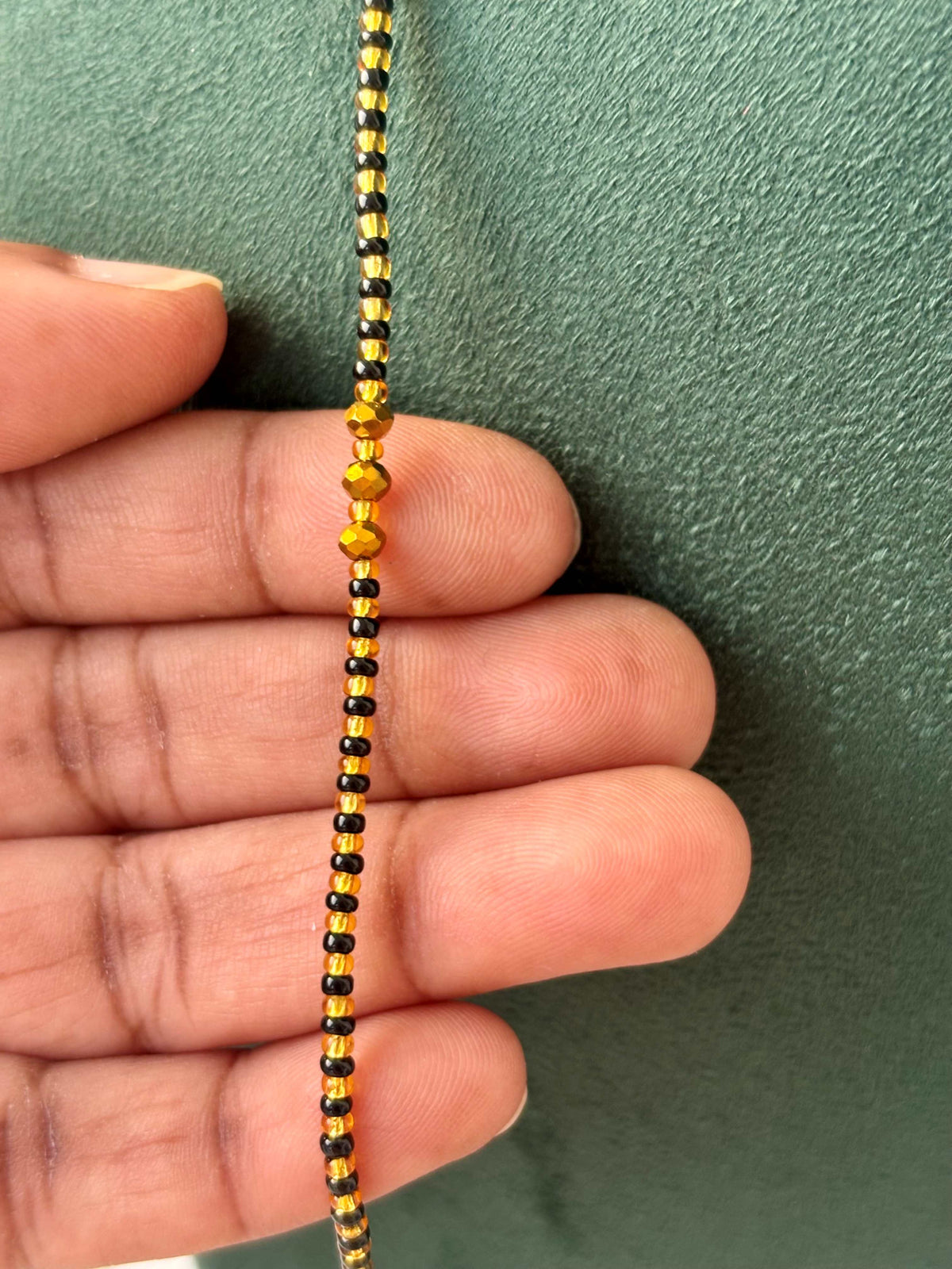 Single Line Seed Bead Semi-Finished Chain Design 18