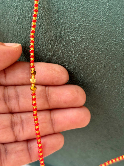 Single Line Seed Bead Semi-Finished Chain Design 18