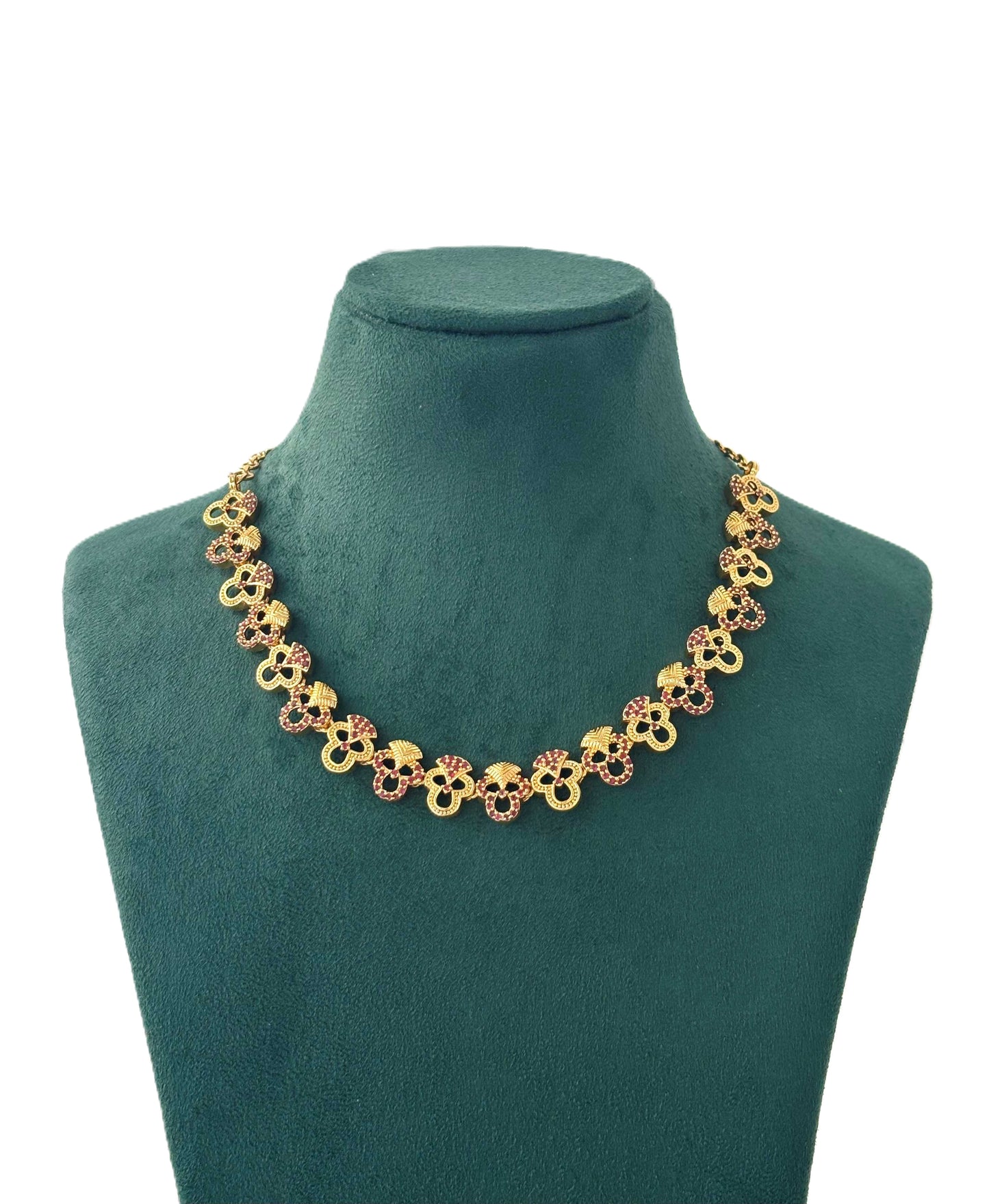 Gold-Plated Clover Charm Necklace