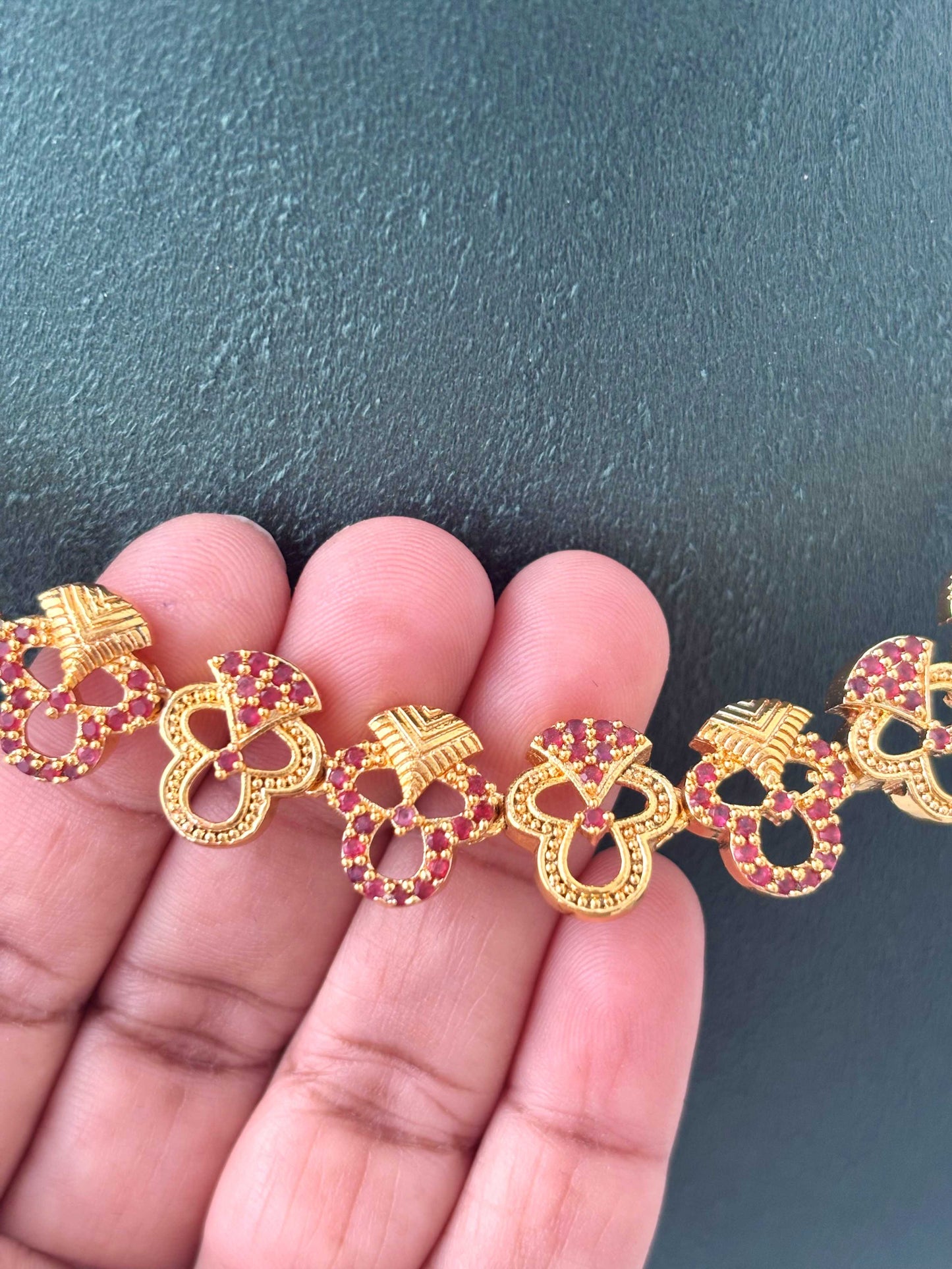 Gold-Plated Clover Charm Necklace