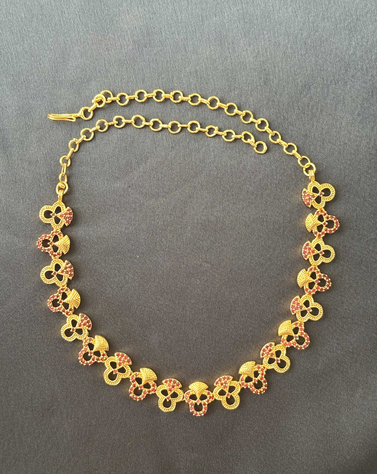 Gold-Plated Clover Charm Necklace