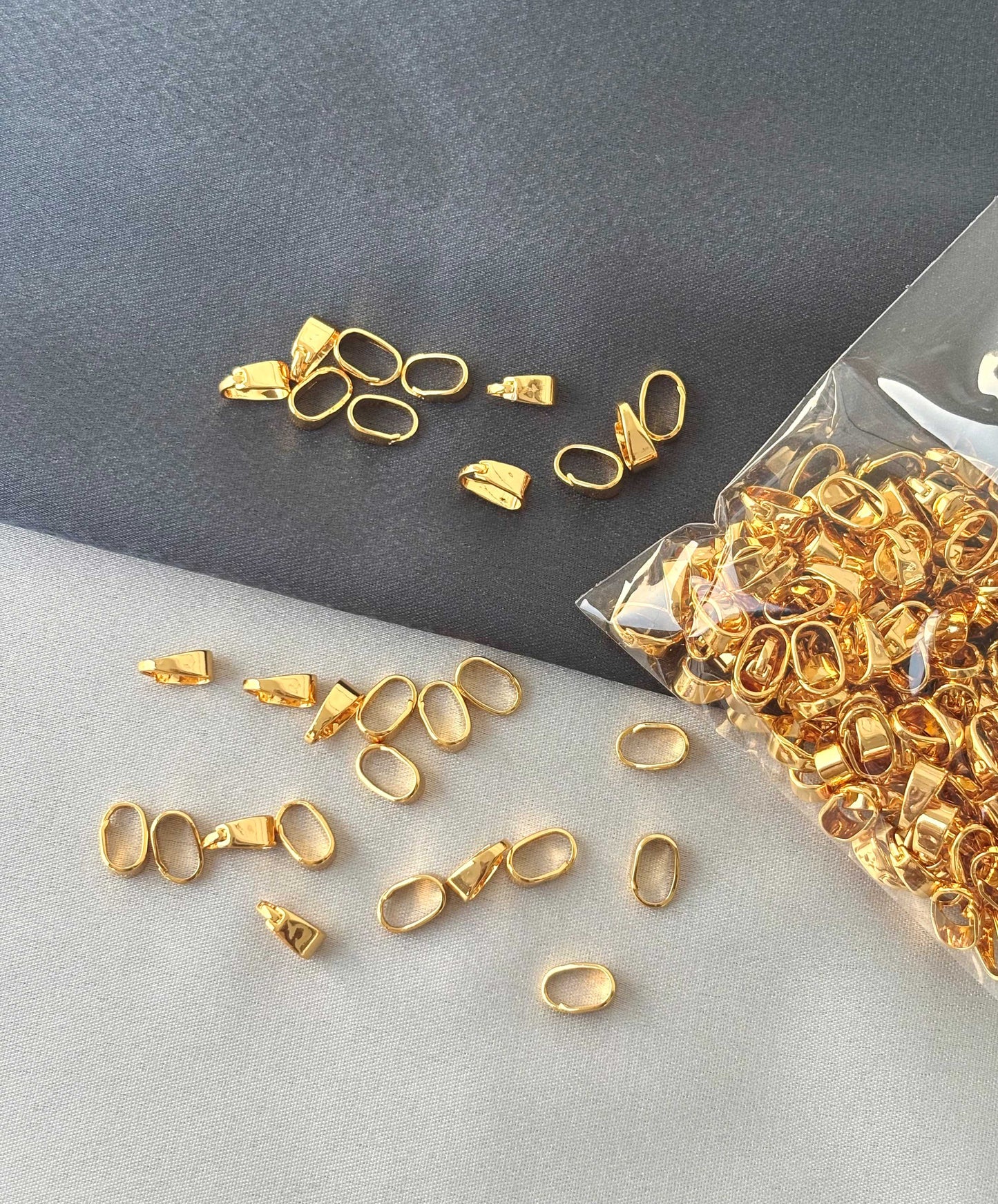 Premium Gold-Plated Large Pendant Bails