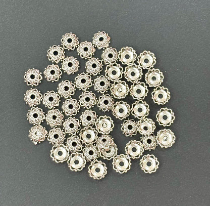 Scalloped Flower Bead Caps