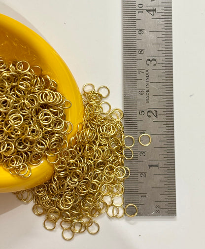 Gold Jump Rings 5MM - Small Jewelry Connectors