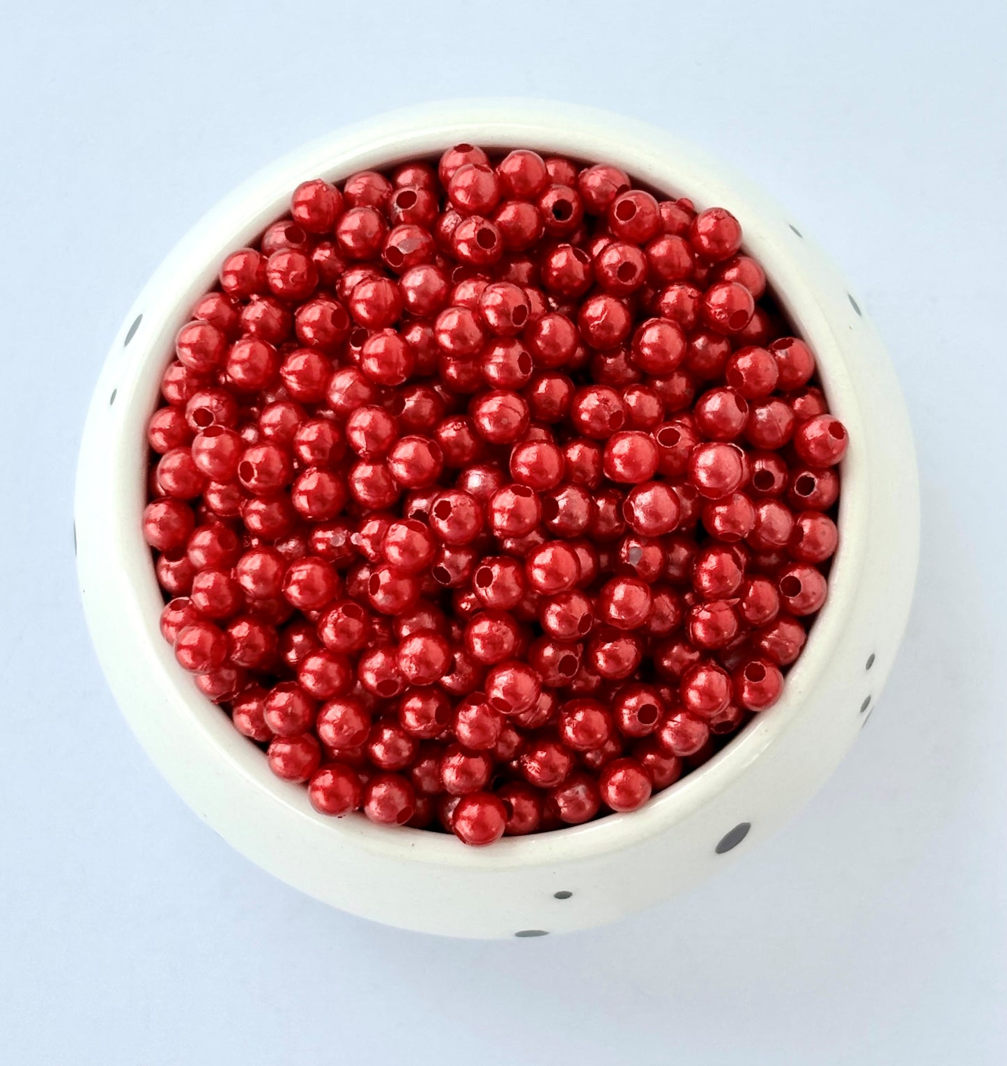Red Pearl Beads 3MM