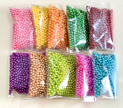 Combo 3MM Pearls - Ten Colors