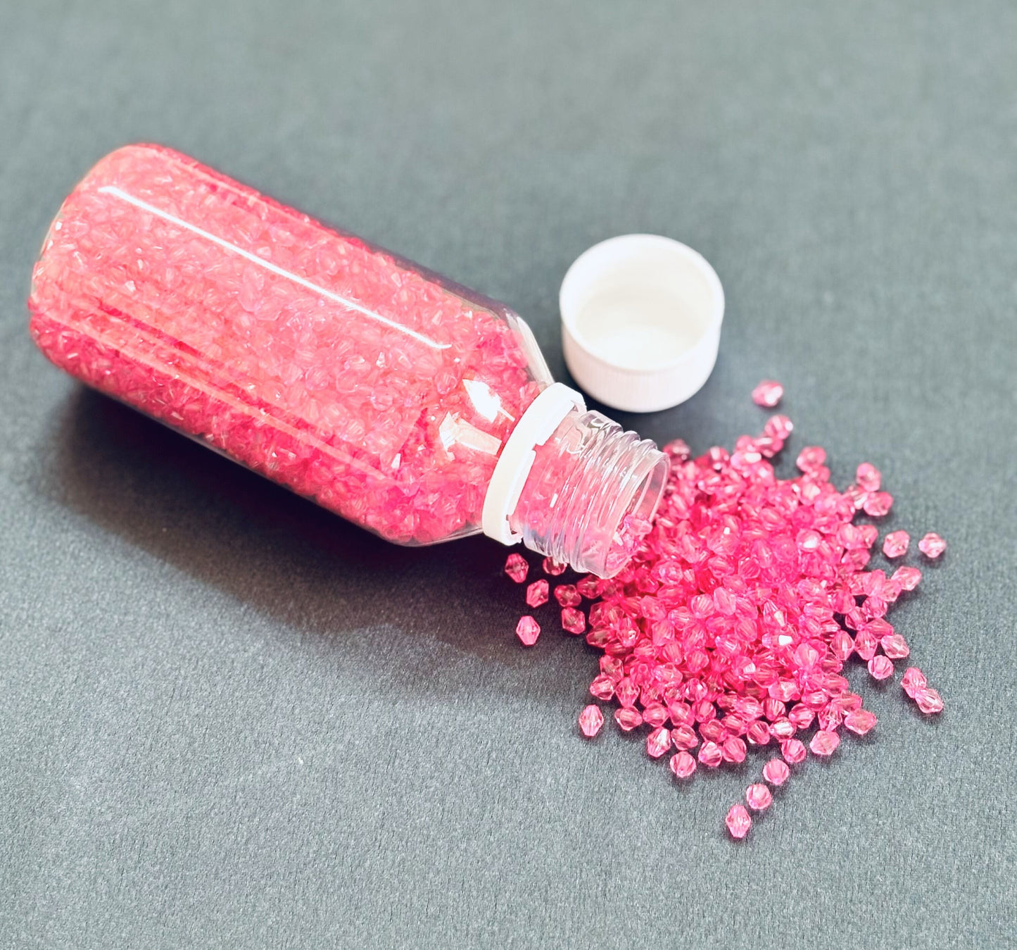 Pink Bicone Beads