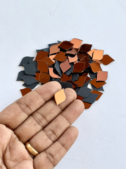 Red Fancy Shape - S Cut Mirrors Small