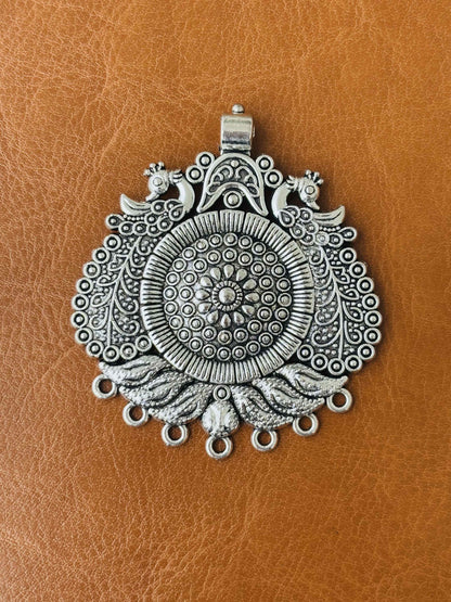 Bird and Circular Motifs Pendant