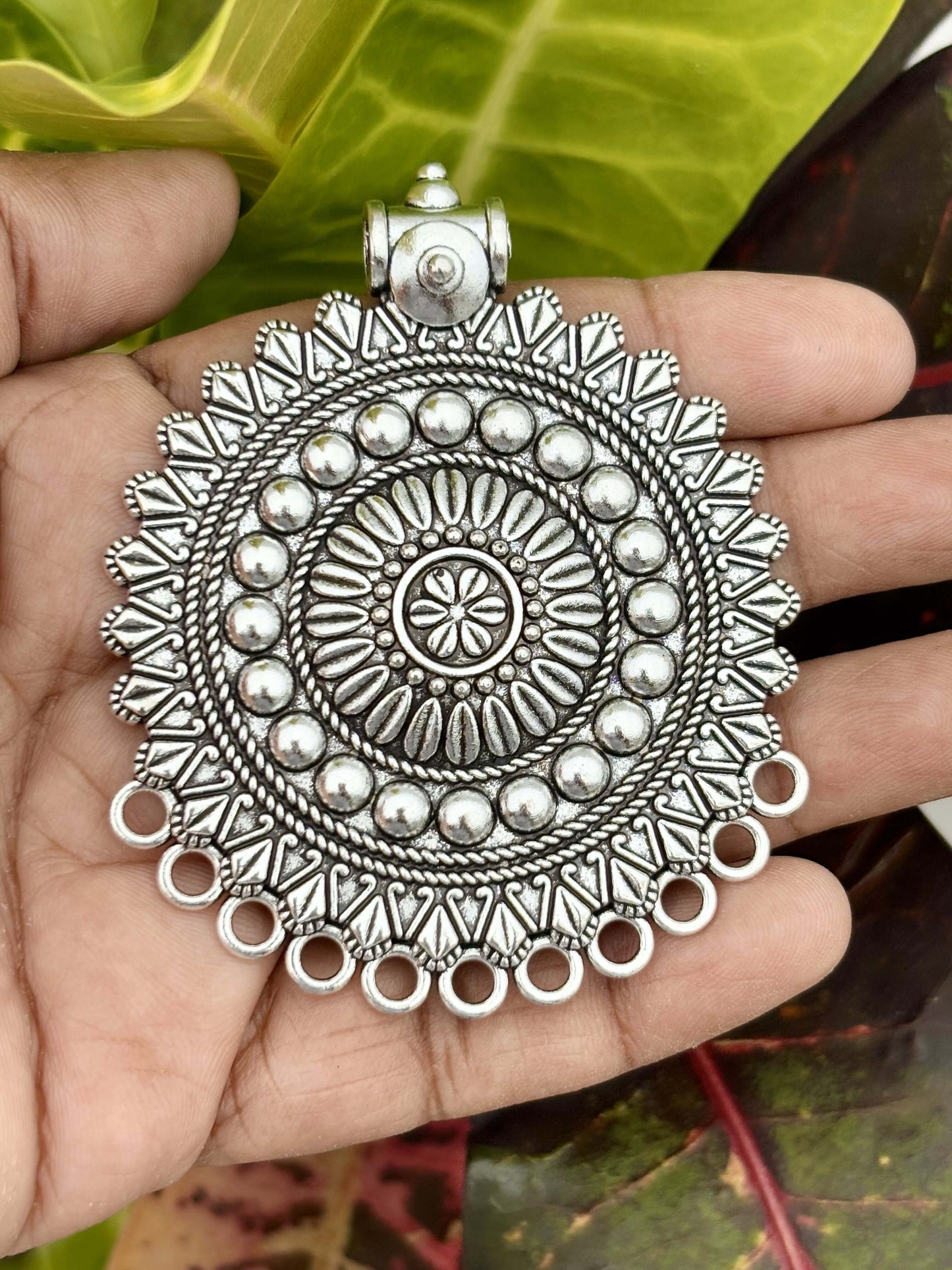Vintage Sunburst Tribal Pendant
