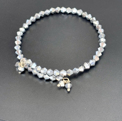 Silver Bicone Bracelets