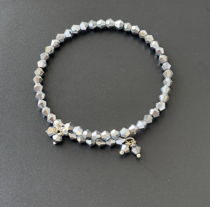 Silver Bicone Bracelets