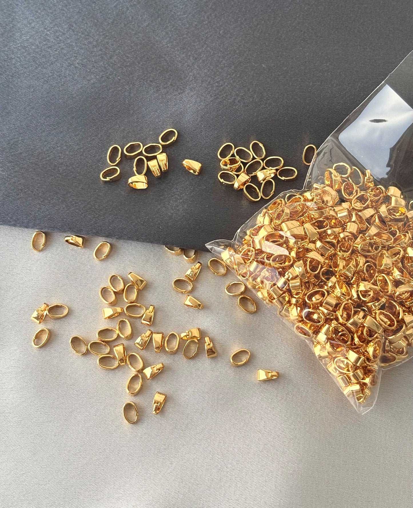 Premium Gold-Plated Small Pendant Bails